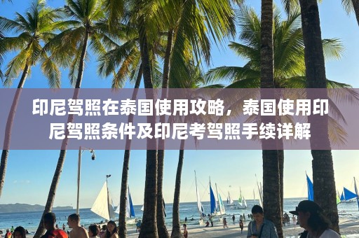 印尼驾照在泰国使用攻略，泰国使用印尼驾照条件及印尼考驾照手续详解