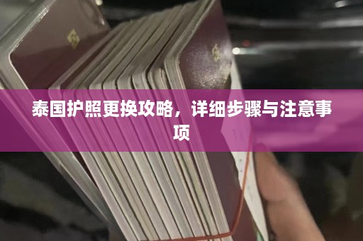 泰国护照更换攻略，详细步骤与注意事项