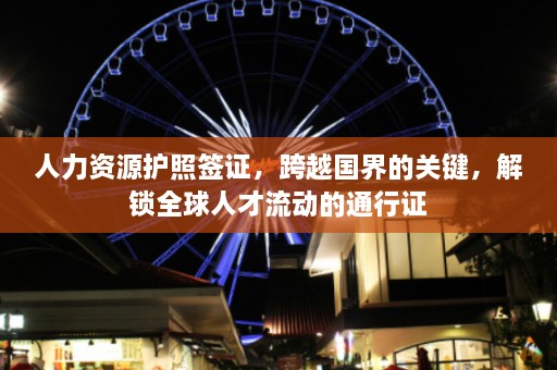 人力资源护照签证，跨越国界的关键，解锁全球人才流动的通行证