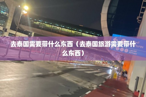 去泰国需要带什么东西（去泰国旅游需要带什么东西）