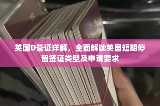 英国D签证详解，全面解读英国短期停留签证类型及申请要求