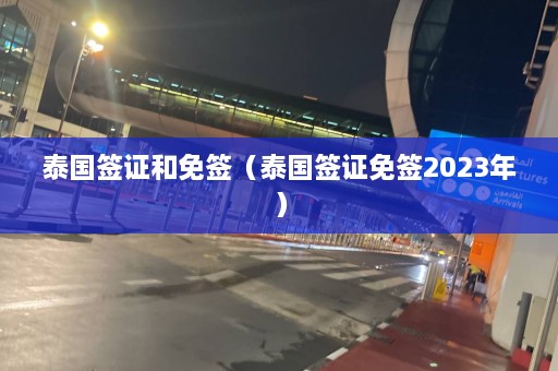 泰国签证和免签（泰国签证免签2023年）  第1张