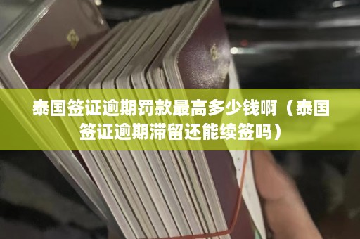 泰国签证逾期罚款最高多少钱啊（泰国签证逾期滞留还能续签吗）