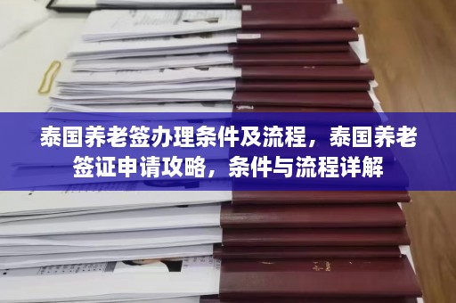 泰国养老签办理条件及流程，泰国养老签证申请攻略，条件与流程详解