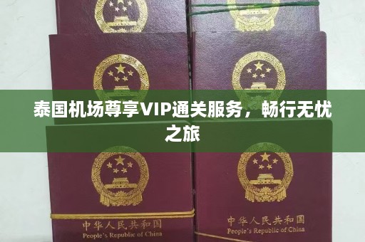 泰国机场尊享VIP通关服务，畅行无忧之旅  第1张