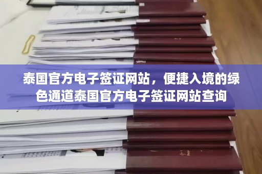 泰国 *** 电子签证网站，便捷入境的绿色通道泰国 *** 电子签证网站查询