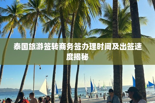 泰国旅游签转商务签办理时间及出签速度揭秘  第1张