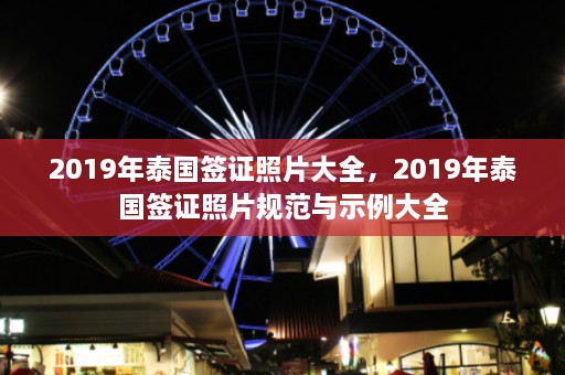 2019年泰国签证照片大全，2019年泰国签证照片规范与示例大全