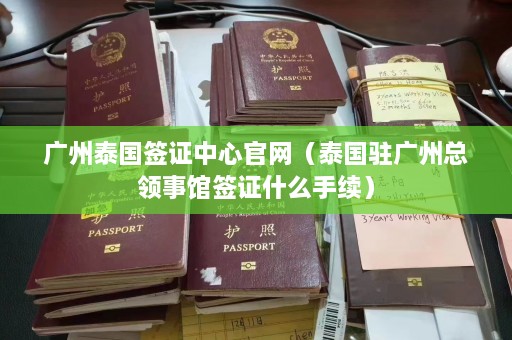 广州泰国签证中心官网（泰国驻广州总领事馆签证什么手续）  第1张