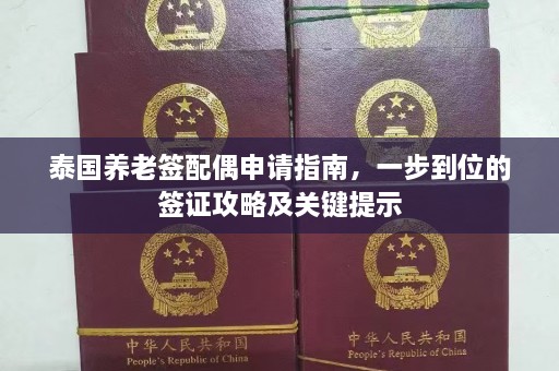 泰国养老签配偶申请指南，一步到位的签证攻略及关键提示  第1张