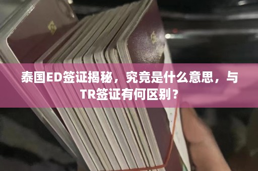 泰国ED签证揭秘，究竟是什么意思，与TR签证有何区别？