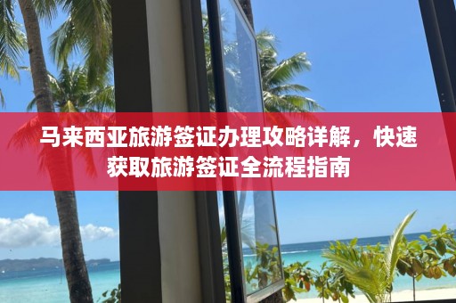 马来西亚旅游签证办理攻略详解，快速获取旅游签证全流程指南