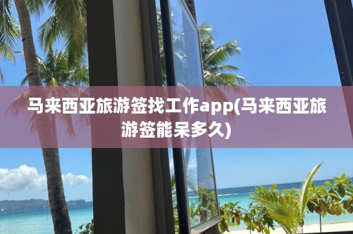 马来西亚旅游签找工作app(马来西亚旅游签能呆多久)