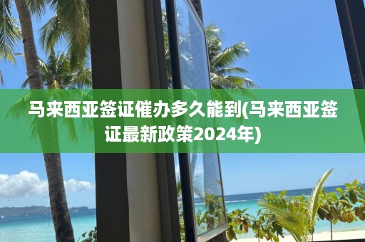 马来西亚签证催办多久能到(马来西亚签证最新政策2024年)