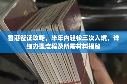 香港签证攻略，半年内轻松三次入境，详细办理流程及所需材料揭秘