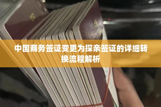 中国商务签证变更为探亲签证的详细转换流程解析