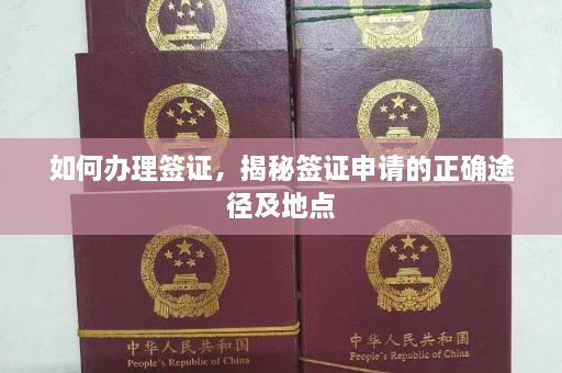 如何办理签证，揭秘签证申请的正确途径及地点