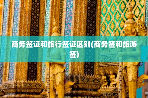 商务签证和旅行签证区别(商务签和旅游签)