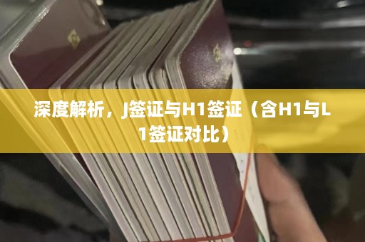 深度解析，J签证与H1签证（含H1与L1签证对比）