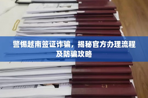 警惕越南签证诈骗，揭秘 *** 办理流程及防骗攻略