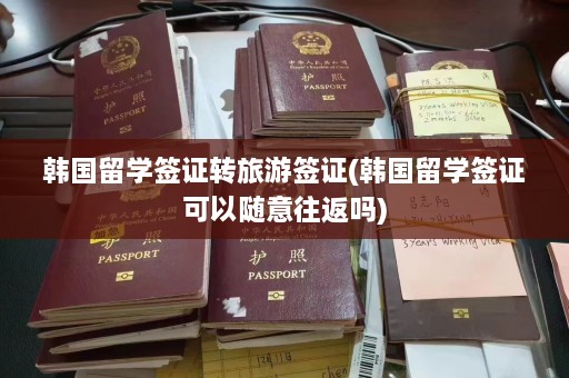 韩国留学签证转旅游签证(韩国留学签证可以随意往返吗)