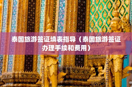 泰国旅游签证填表指导（泰国旅游签证办理手续和费用）