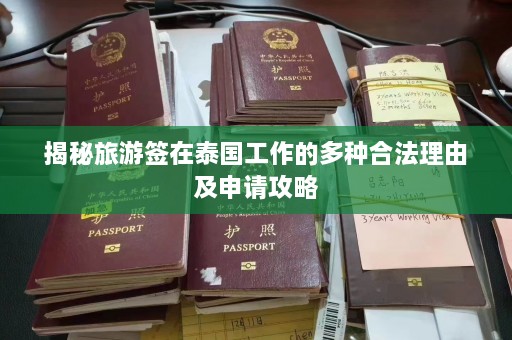 揭秘旅游签在泰国工作的多种合法理由及申请攻略