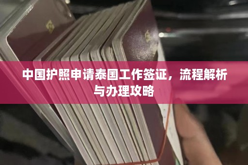 中国护照申请泰国工作签证，流程解析与办理攻略