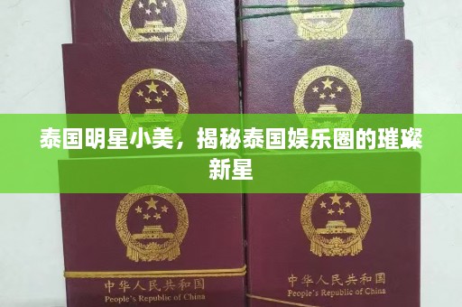 泰国明星小美，揭秘泰国娱乐圈的璀璨新星