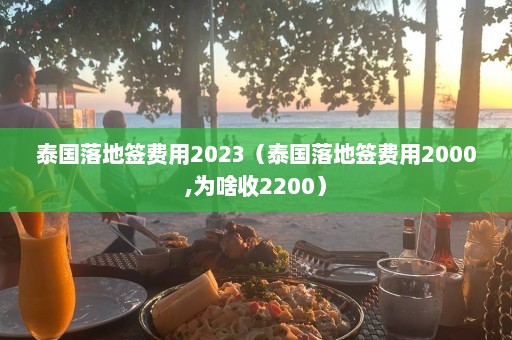 泰国落地签费用2023（泰国落地签费用2000,为啥收2200）