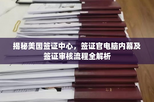 揭秘美国签证中心，签证官电脑内幕及签证审核流程全解析