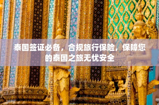 泰国签证必备，合规旅行保险，保障您的泰国之旅无忧安全