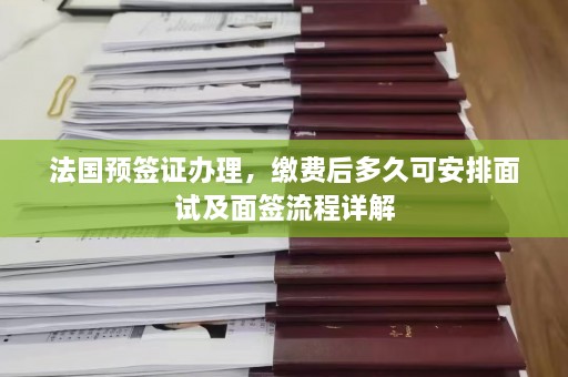 法国预签证办理，缴费后多久可安排面试及面签流程详解  第1张