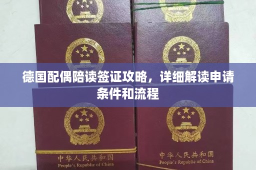 德国配偶陪读签证攻略，详细解读申请条件和流程