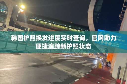 韩国护照换发进度实时查询，官网助力便捷追踪新护照状态