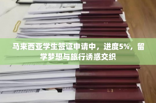 马来西亚学生签证申请中，进度5%，留学梦想与旅行诱惑交织