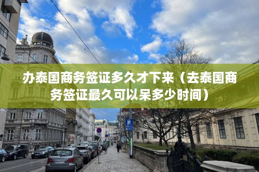 办泰国商务签证多久才下来（去泰国商务签证最久可以呆多少时间）  第1张