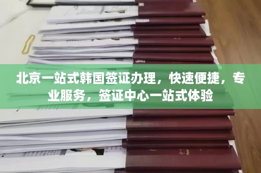 北京一站式韩国签证办理，快速便捷，专业服务，签证中心一站式体验