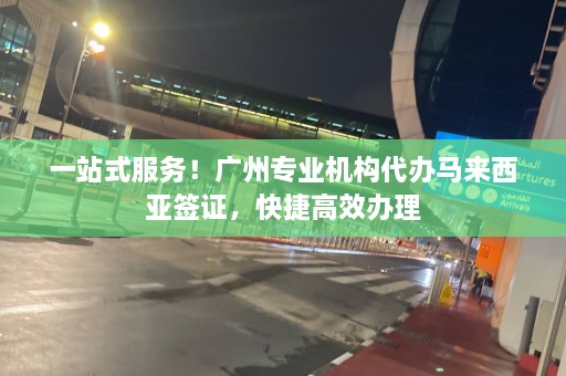 一站式服务！广州专业机构代办马来西亚签证，快捷高效办理