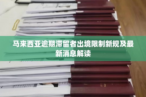 马来西亚逾期滞留者出境限制新规及最新消息解读