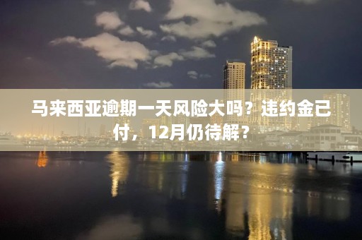 马来西亚逾期一天风险大吗？违约金已付，12月仍待解？