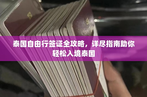 泰国自由行签证全攻略，详尽指南助你轻松入境泰国