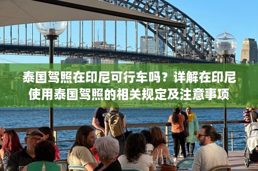 泰国驾照在印尼可行车吗？详解在印尼使用泰国驾照的相关规定及注意事项