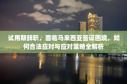 试用期辞职，面临马来西亚签证困境，如何合法应对与应对策略全解析