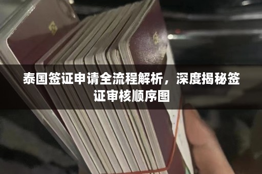 泰国签证申请全流程解析，深度揭秘签证审核顺序图