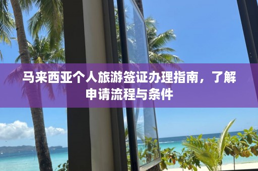 马来西亚个人旅游签证办理指南，了解申请流程与条件