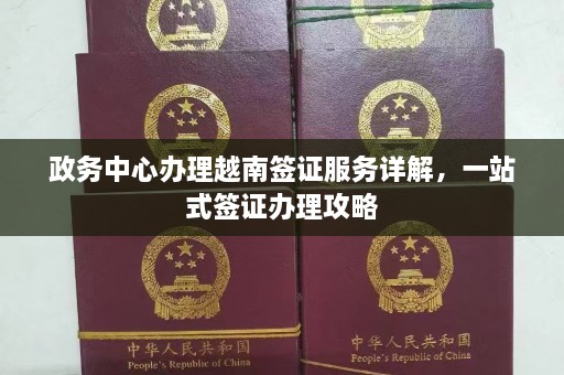 政务中心办理越南签证服务详解，一站式签证办理攻略