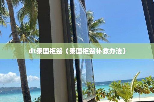 dt泰国拒签（泰国拒签补救办法）