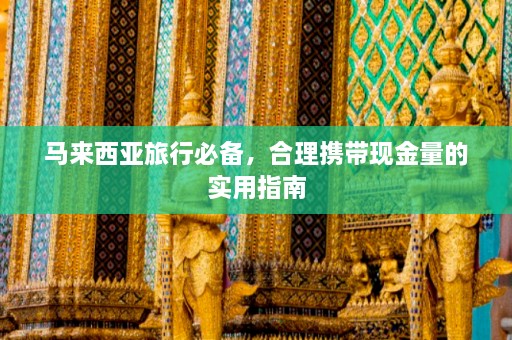 马来西亚旅行必备，合理携带现金量的实用指南