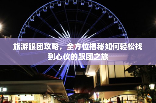 旅游跟团攻略，全方位揭秘如何轻松找到心仪的跟团之旅